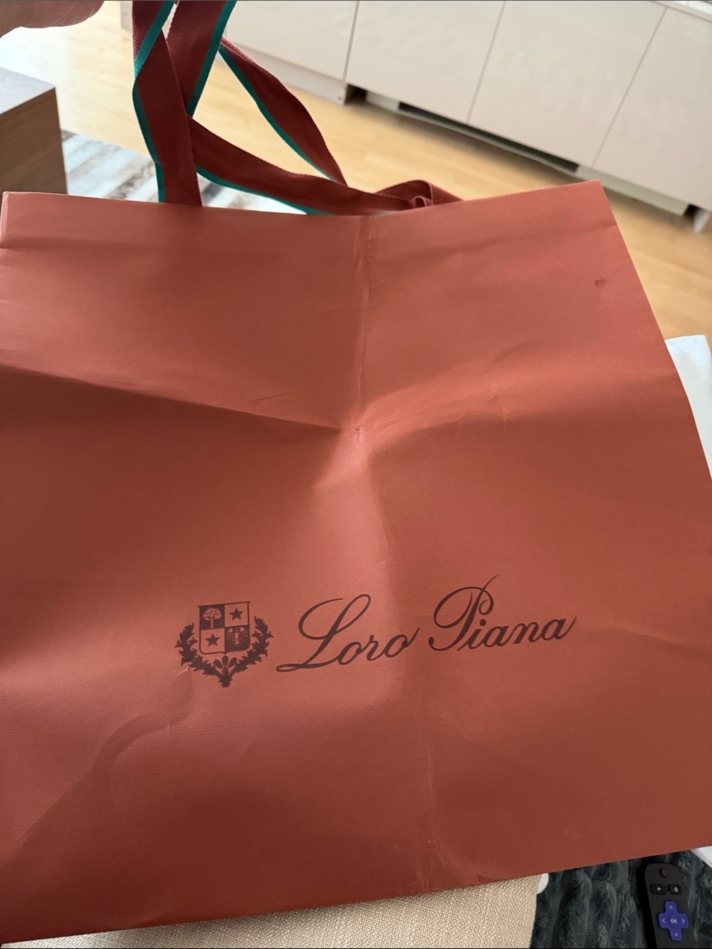 XL Loro Piana Red Tote Bag - Elegant Branded Carryall